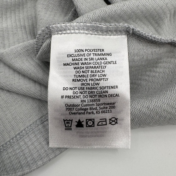 Columbia Golf 1/4 Quarter Zip Pullover Mens Large Gray Long Sleeve Performance - Picture 6 of 8